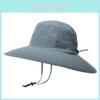Summer Outdoor Wide Brim Fisherman Hat With Sun Protection For Men Women