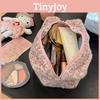 Pink Leopard Pattern Cosmetic Case With Portable Storage For Travel