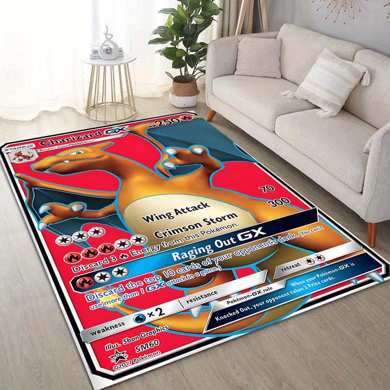 15 Sizes Pokémon Cards Charizard Printing Carpet for Living Room Bedroom Kid's Room Home Decor Area Rug Sofa Cloakroom Mat