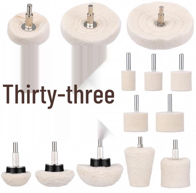 6-Piece Polishing Flap Wheel and Wax Set for Metal Grinding