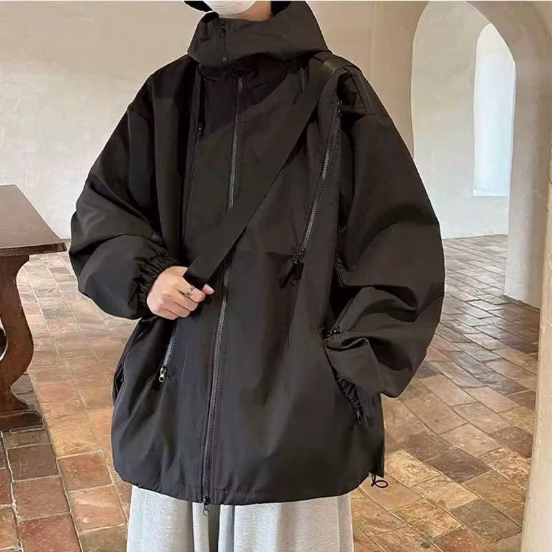 

Мужская модная американская функциональная рабочая куртка для улицы 2024 года XL чёрный