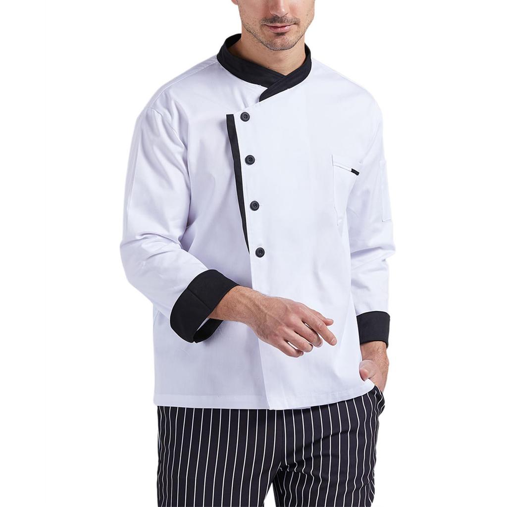 Unisex Cardigan -Button Long-Sleeved Chef Uniform