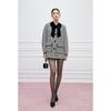 Mandy Zhang French Vintage Houndstooth Wool-Blend Jacket