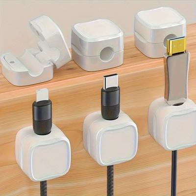 1/3/6/12 ks Magnetický organizér na kabely Stolní klip na kabely Chránič kabelu Magnet na kabel Vinutí kabelu Řadová zástrčka Myš USB Nabíjecí linka Držák Háček