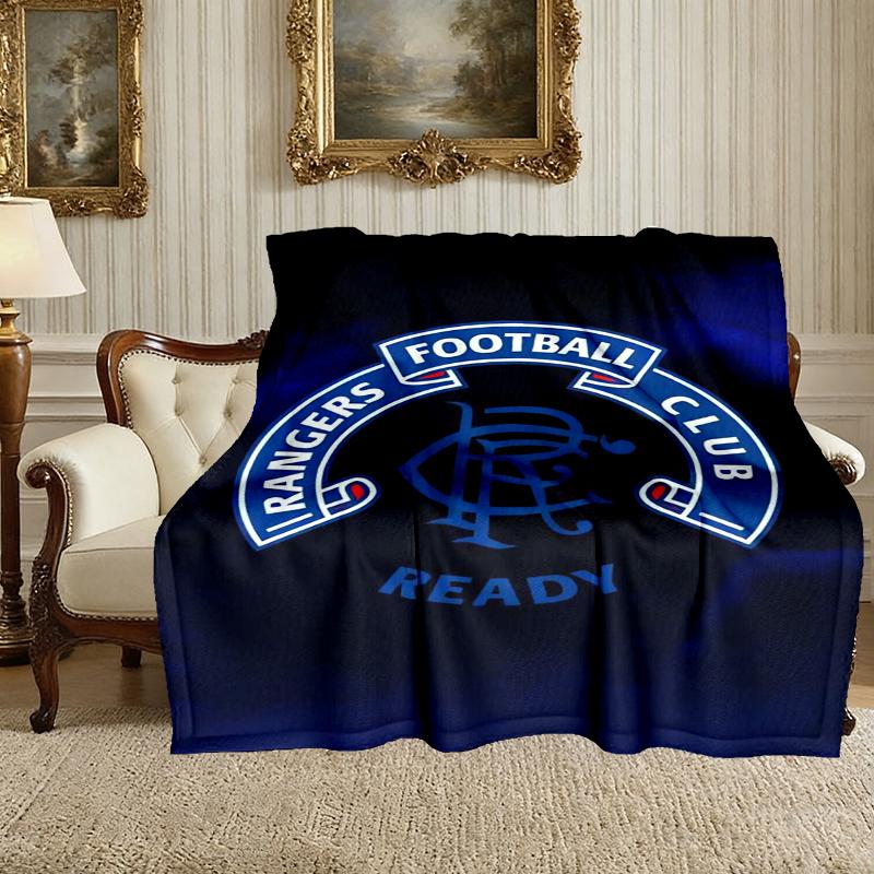 1pc Easy-Care Rangers FC Blanket, Perfect for Couch, Bed, Home, Travel & More, Warm & Durable Printed Blanket