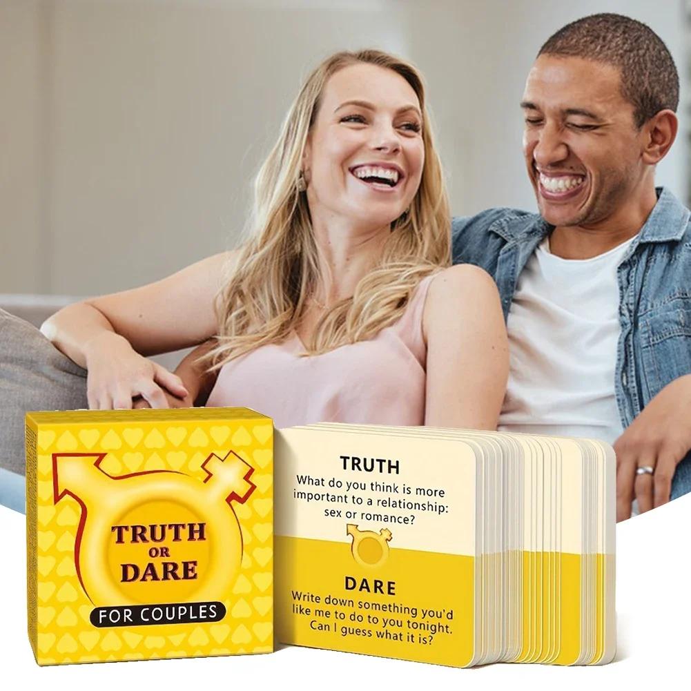 Truth Or Dare Card Romantic Game,for Couples Lovers Board Game Drunk Couples Drinking Game Card Christmas Thanksgiving Gift