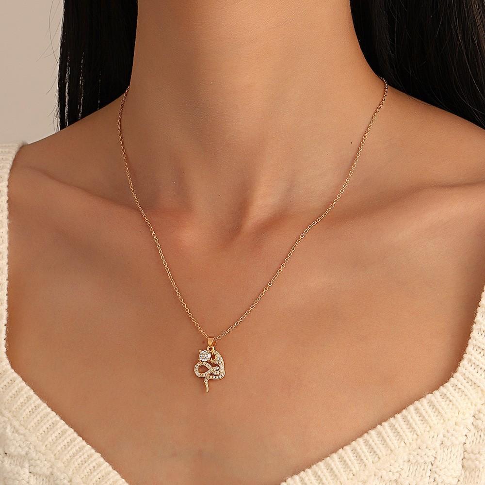 European and American Snake-shaped Design Open Neck Chain Women's Snake Shape Personalized Trend Wind Necklace