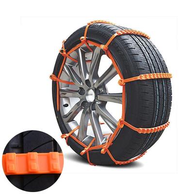 10Pcs Anti Skid Snow Chains Anti Slip Car Winter Tire Wheels Chains 2 3 Grooves for Winter Outdoor Snow Tire Emergency