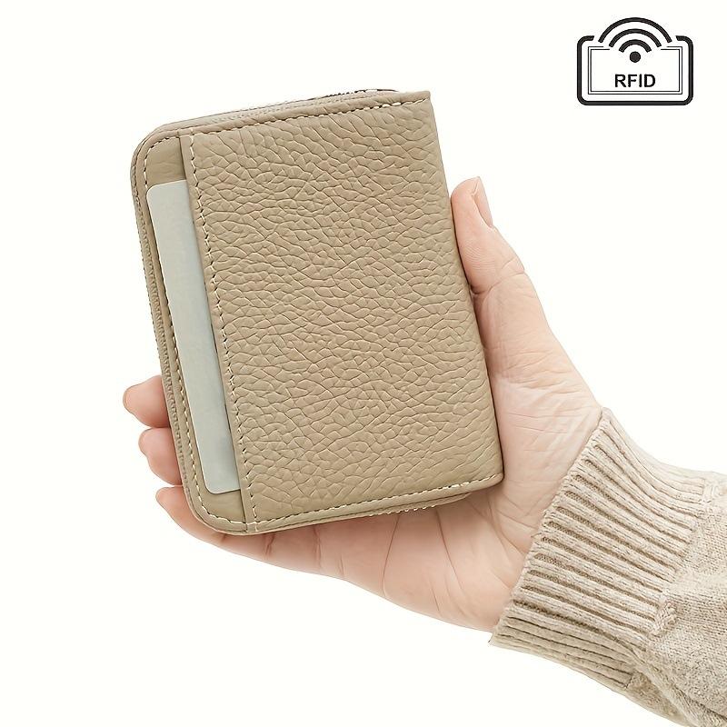Short Coin Purse  Women's Leather Texture Small Wallet  Fashionable Coin Bag  Women's Card Case  Japanese Style