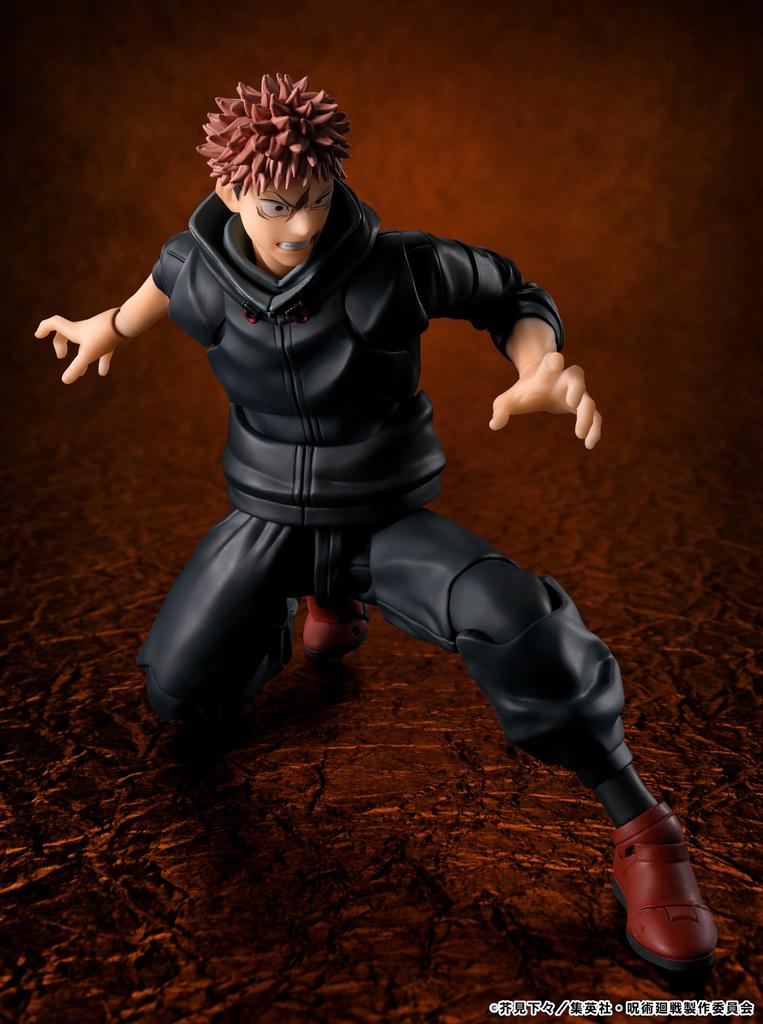 TAMASHII NATIONS Jujutsu Kaisen Yuji Itadori 150mm PVC ABS Bemalte Actionfigur S.H.Figuarts -Sukunas Gefäß- Ca.. &