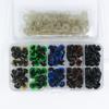 115pcs/box Round Shape Plastic Safety Screw Eyes 3 Sizes Doll Bear Toys  For Toys