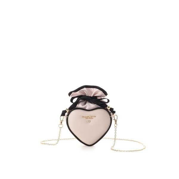 

Samantha Thavasa Petit Choice Сумка-тележка Carry Heart Розово-бежевая, Двухцветный чехол,