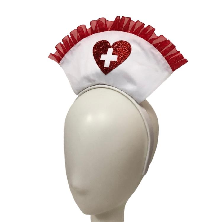 Fasce per Capelli a Cappello da Infermiera Cerchietto per Capelli per Donna Ragazza Accessori per Capelli di Halloween