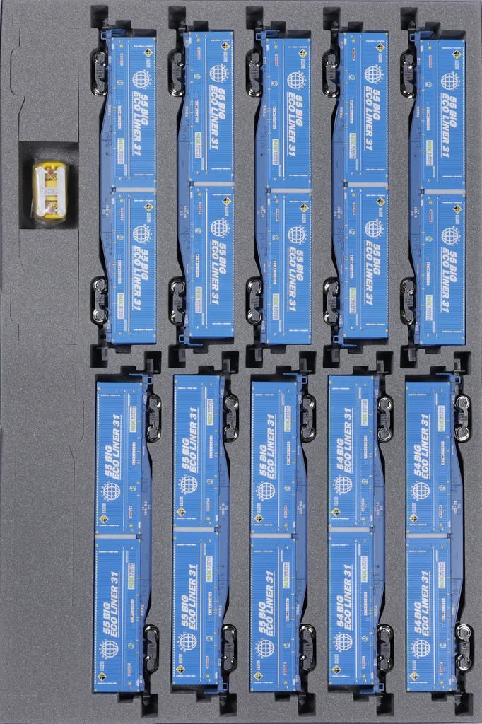 KATO Rozmiar N Koki 105 Toyota Longpass Express Ecoliner Zestaw Modelowy Wagon Towarowy Kolejowy 10-Wagonowy 10-1983