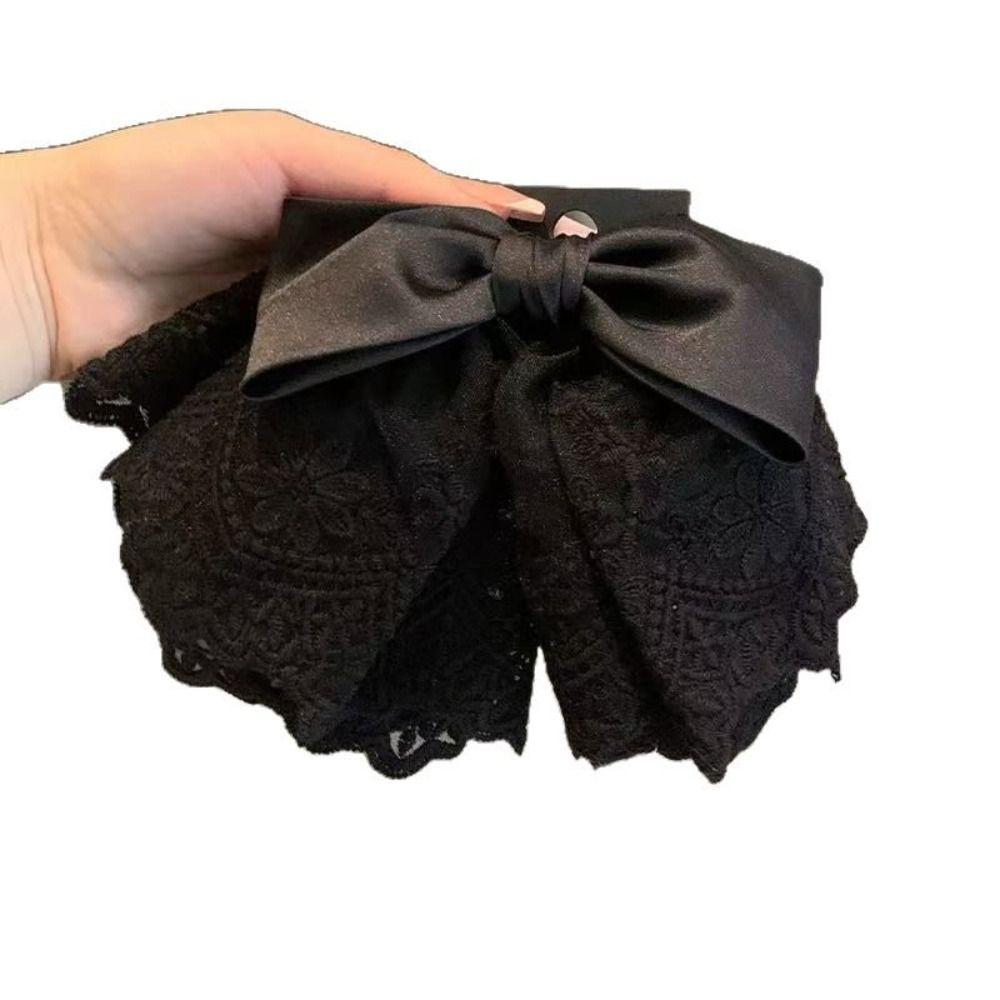 

Elegant Shark Clip Hair Ornament Gentle Hair Accessories Daily Life бежевий