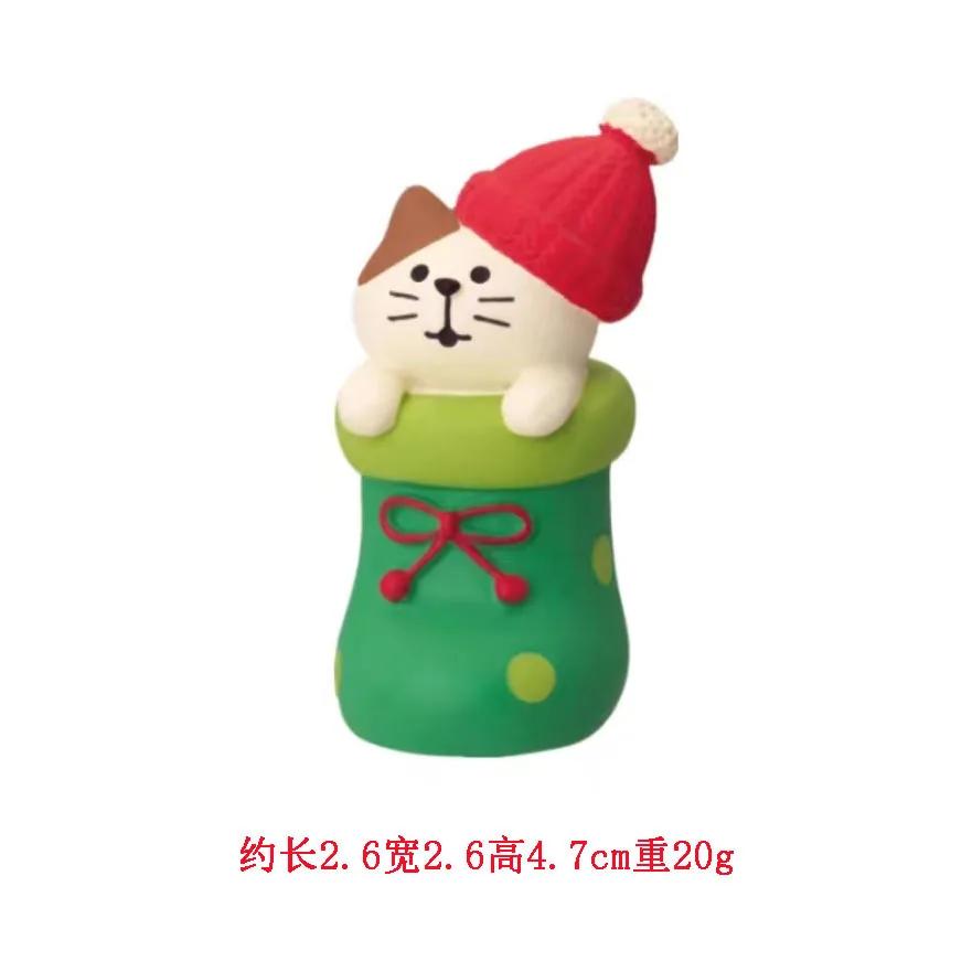 2025 Christmas Tree Santa Claus Cake Decoration Crafts Figurines Home Decor Christmas Ornaments Fairy Garden Accessories Gift