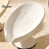 Elegant Soap Dish Lotus Leaf Holder, Self Draining Box, Nordic Style Decorative Container, for Home Bathroom Countertop Modern Container