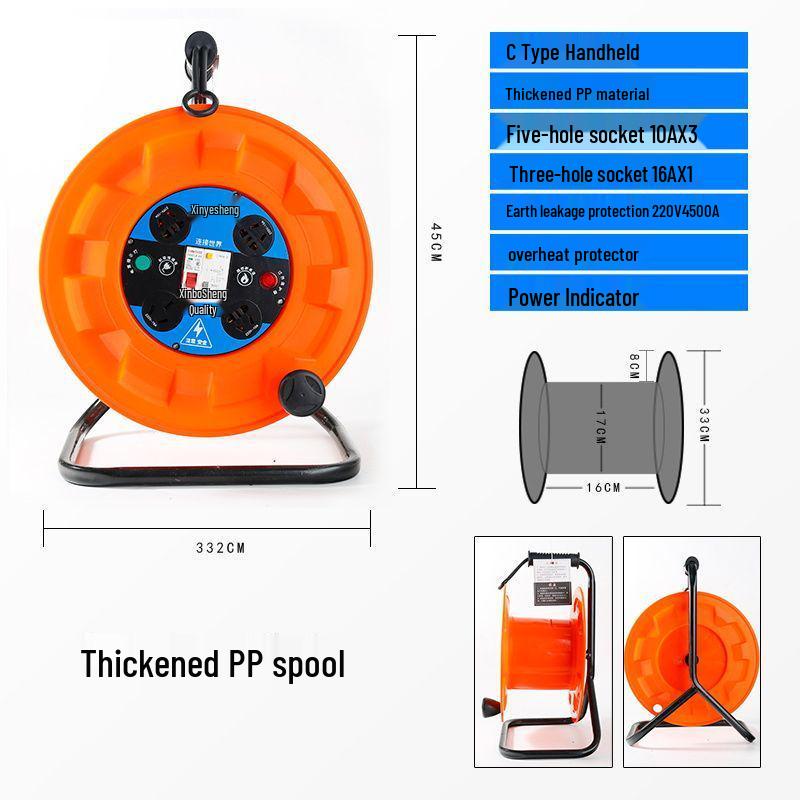 Portable Movable Cable Reel Winder and Roller Spool