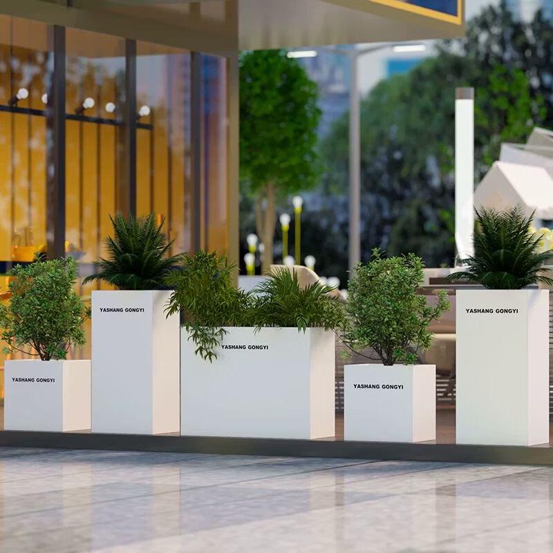 Commercial Outdoor Stainless Steel Planter Divider
