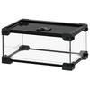 Glass Terrarium with Net for Reptiles and Amphibians Ventilated 30x20x15cm