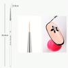 Nail Art Liner Brushes, Gel Polish Painting Art Design Pen Set Striping Brushes For Thin Long Lines Fine DrawingDelicate Coloring Sizes 7/9/11mm