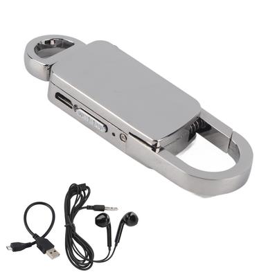 Mini Llavero Grabadora de Sonido Grabadora de Voz Digital Unidad Flash Reproductor MP3 Portátil 16GB