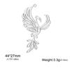 My Shape 5 pcs Phoenix Pendants Hummingbird Fire Birds Stainless Steel Charms for Necklace Earrings Keychains DIY Jewelry Making