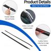 Car Front Windshield Trim Seal Strip Compatible with Toyota Land Cruiser 250 Prado LC250/Lex@us GX 2024 2025, A Pillar Soundproofing Rubber Seal