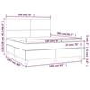 VidaXL Slatted Bed Base with LED Mattress, Upholstered Bed, Double Bed, Adult Bedroom Interior Bed, 3136011