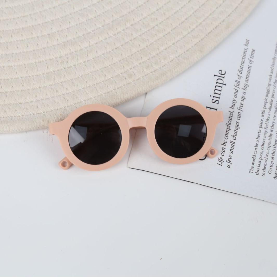 

2023 Children s Cubs, Toddlers, Babies, Soft Silicone Polarized Morandi Color Sunglasses, UV Protection, And Sun Protection розовый