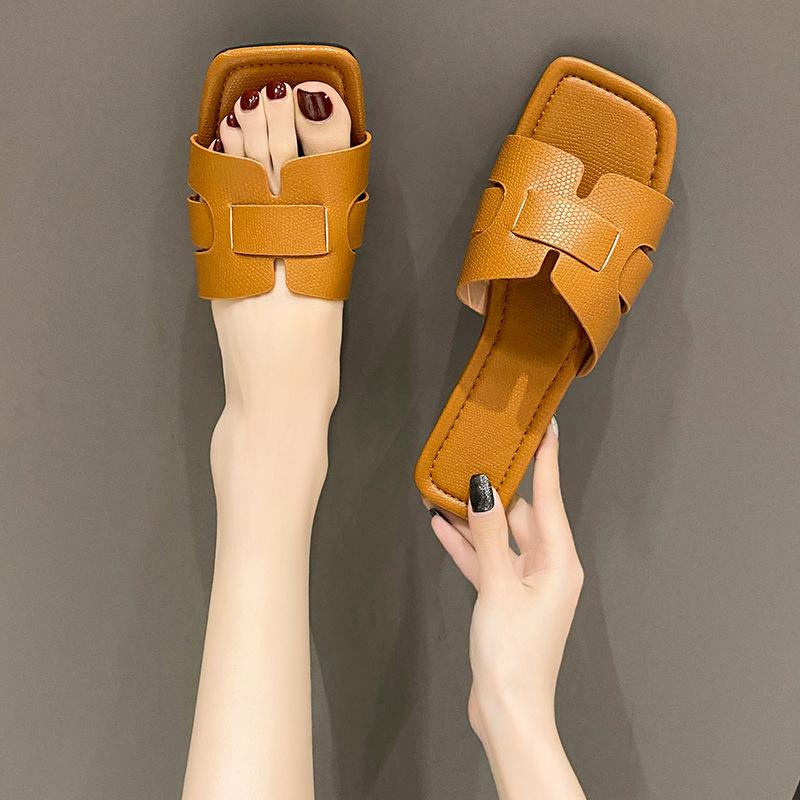 Purtați pantofi și sandale la modă pentru plajă de vacanță, țesute, cu fund plat