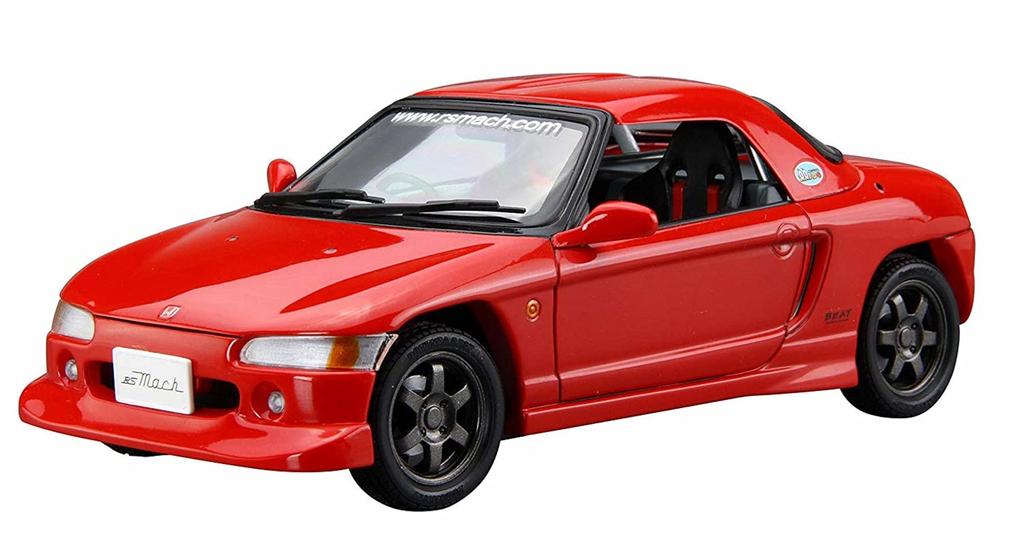 Aoshima Bunka Kyozai The Tuned Car Series 38 Honda RS Mach PP1 Beat 1991 Plastic Model Kit 1/24 No.