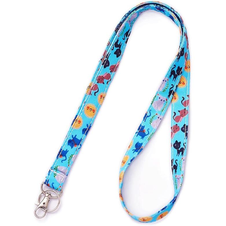 Otter Lanyard Gifts Lanyards for ID Badges Keys Long Neck Cute Cartoons Anime Otters Gift for Women Teacher Lanyard String for Kids