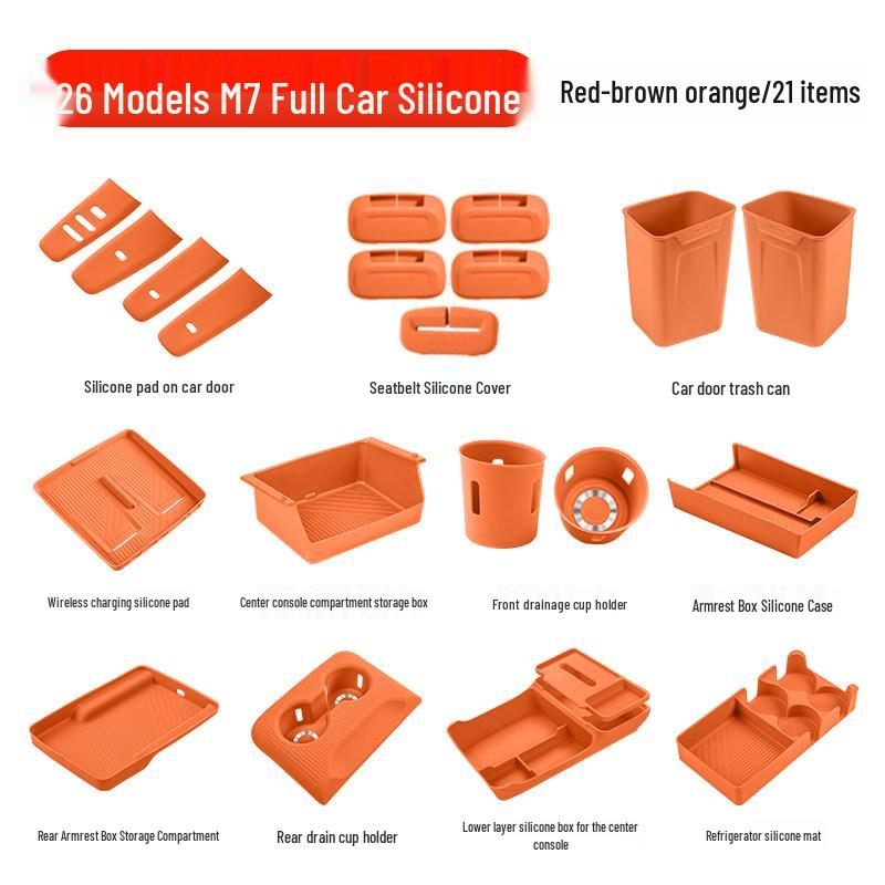 Essential Silicone Mat Set for AITO M7, M8, M9 Interior Decoration - Fits 26 Models