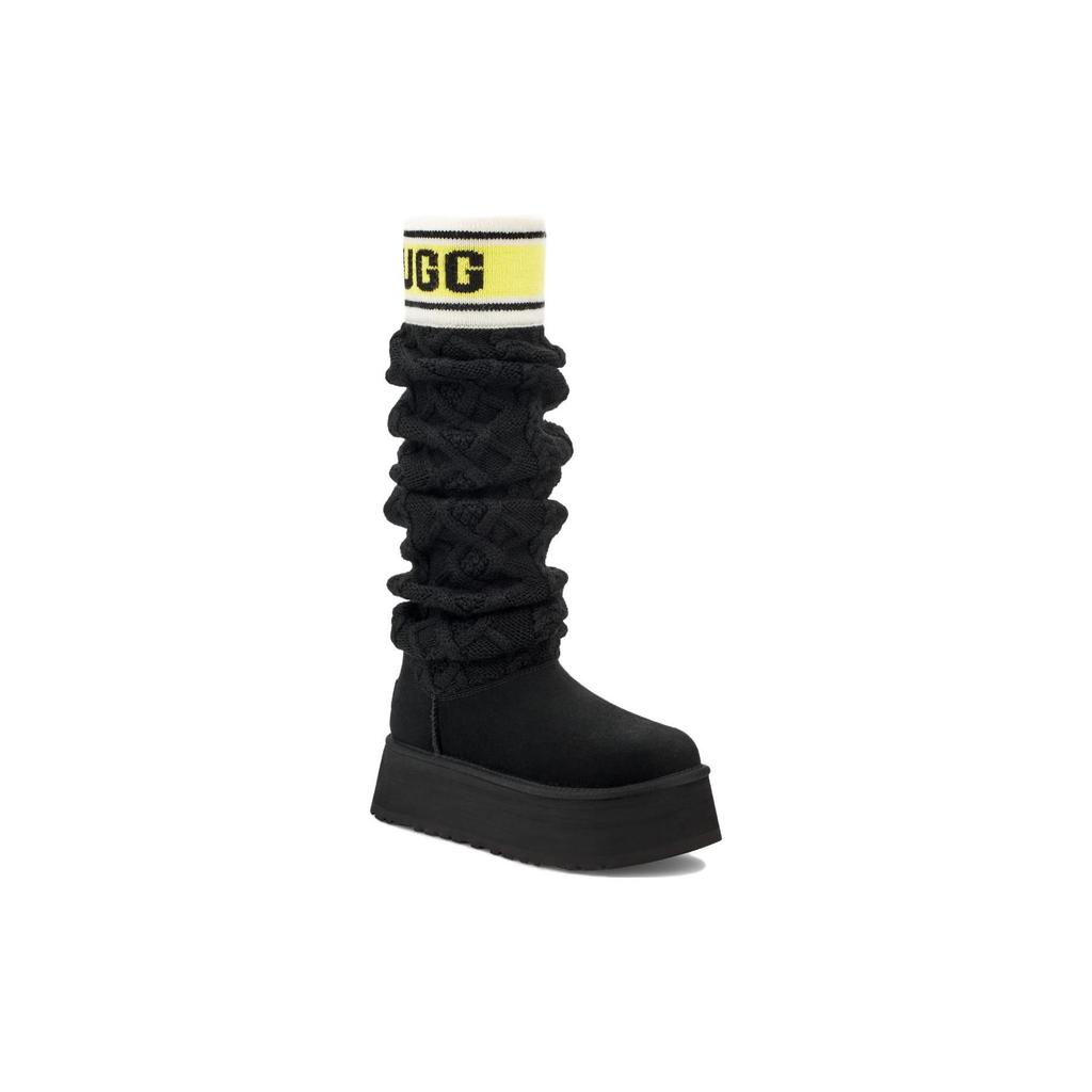 UGG Classic Sweater Letter Tall Boot Black Women's 1144044-BLK
