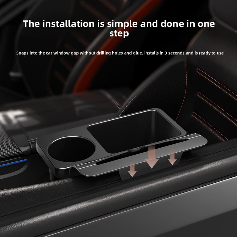 Multi-functional Mobile Phone Storage Box for Hanging on Car Door Edges