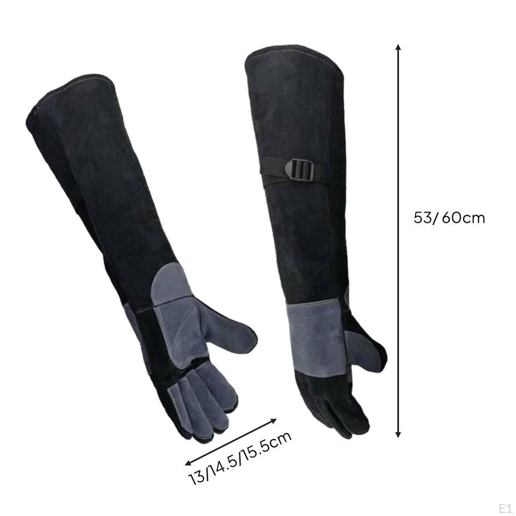Bissfeste Handschuhe Schwere Ausführung Lange Leder Unterarmschützer Stichfest Arbeits