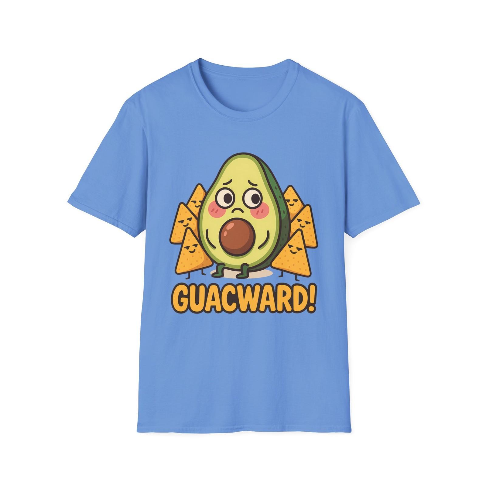 Unisex Softstyle T-Shirt Mens Womens Tees Top Cartoon Avocado Tortilla Chips Funny Food Pun Graphic S
