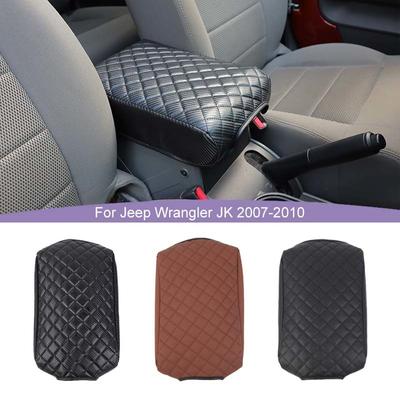 Jeep Wrangler JK 2007-2010 Araba İç Aksesuarları için Merkezi Konsol Kolçak Kapak Pedi