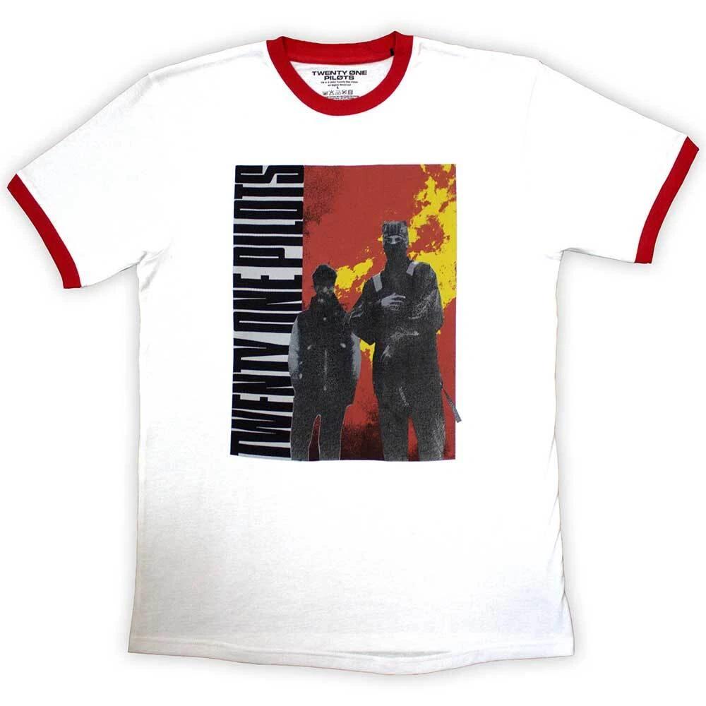 Twenty One Pilots Unisex Ringer T-Shirt: Side Stand Ringer (Small) L