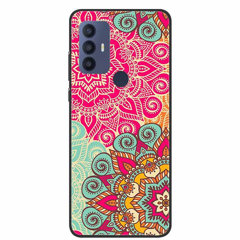 For TCL 30 SE Case Soft Silicone Marble TPU Black Cover for TCL 305 306 30SE 6.52'' Phone Back Cases for TCL30SE 6165H Coque New