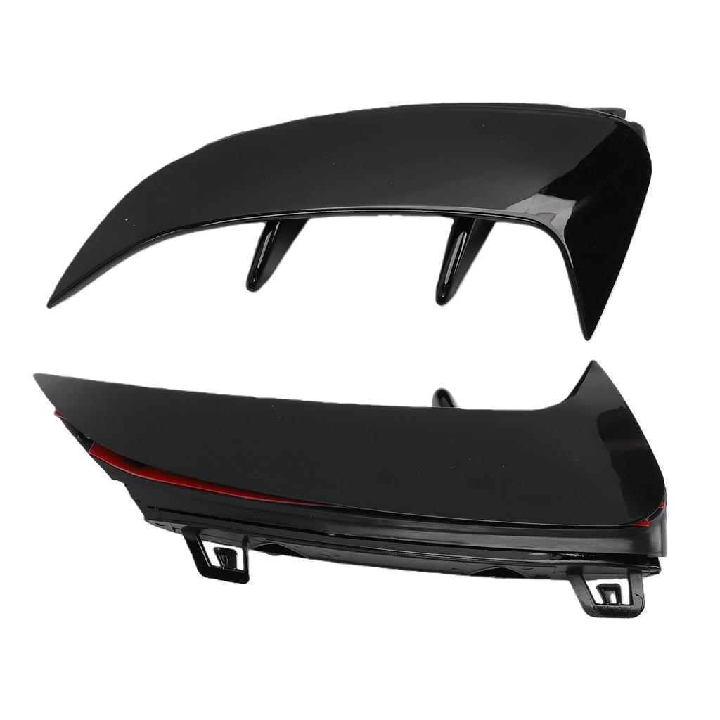 Spoiler Tylnego Zderzaka Boczne Canardy Wlot Powietrza Zamiennik do Klasy A W177 Linia AMG Hatchback Lewy Prawy Błyszczący Czarny