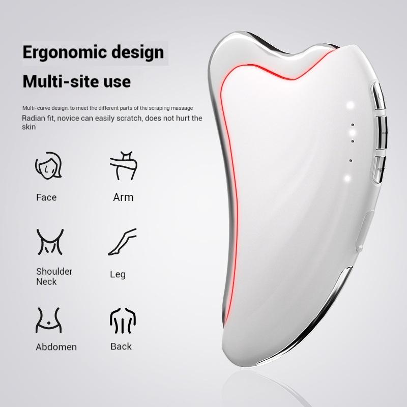 Electric High Frequency Apparatus Color Light Gua Sha Tools EMS Facial Lifting Neck Beauty Apparat Vibration Massage Apparatus