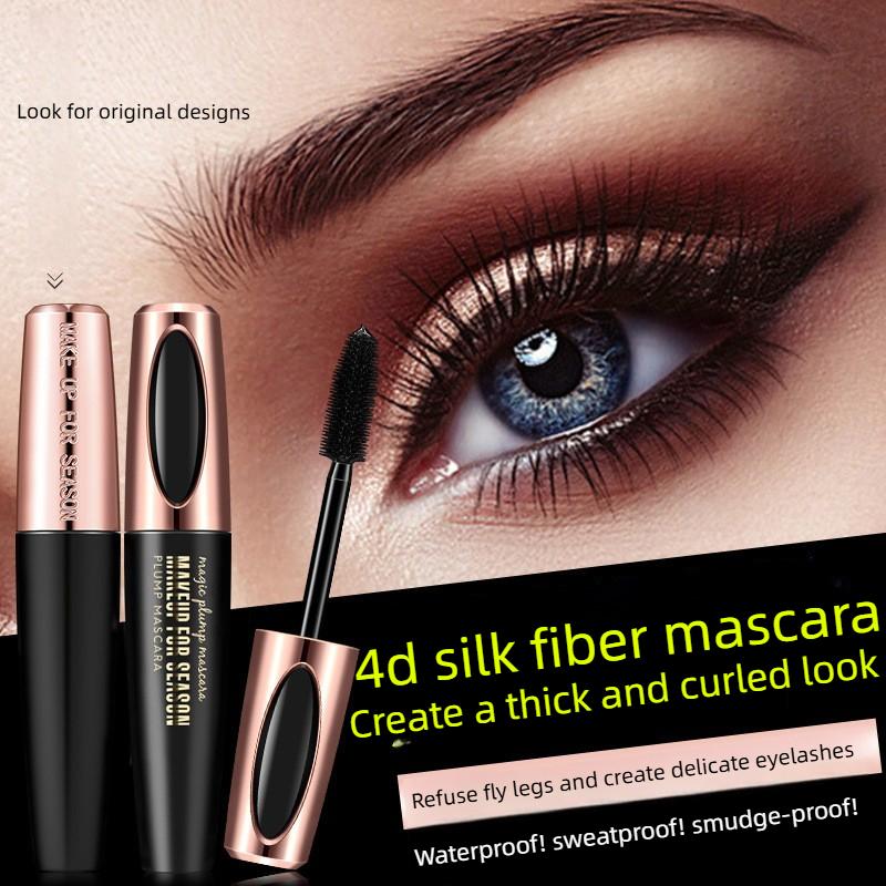 Macfee 4D Volumizing and Curling Mascara, Waterproof and Sweat Proof, Lengthening and Smudge Proof, Long Lasting Non Flaking