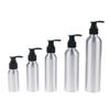 30-150-300Ml Spiralna Główka Pompki do Balsamu Płyn do Mycia Rąk Żel do Mycia Twarzy Szampon Butelka Aluminiowa Dozownik do Balsamu Pusta