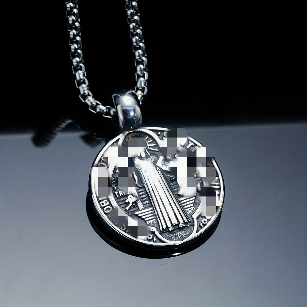 

Темный Иисус Стрит. Винтажный двусторонний кулон Бенедикт