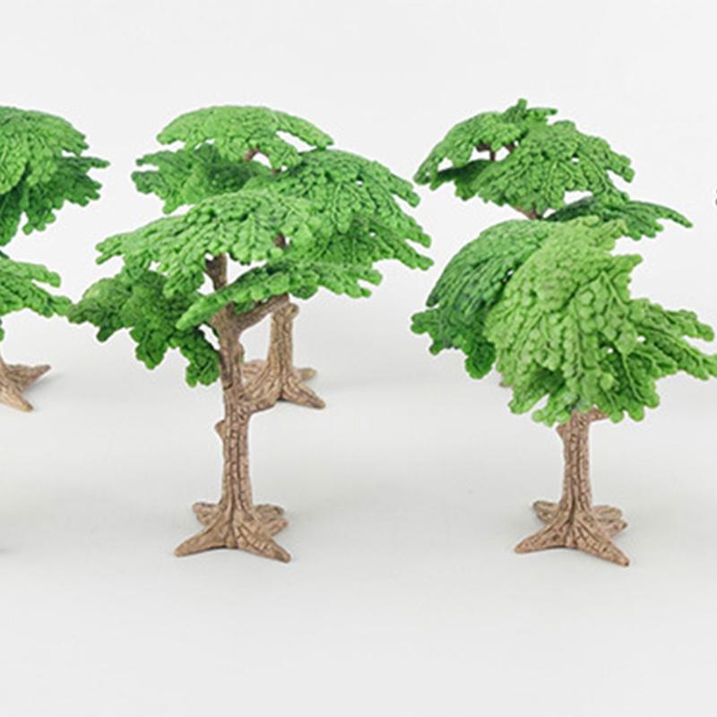 Simulation Trees Miniature Model Trees Green Scenery Landscape Model Trees for Dioramas, DIY Crafts, Dollhouse Decor