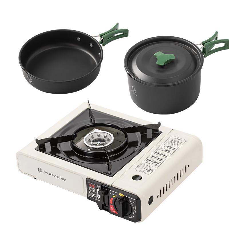PURCGHE Portable Camping Cookware Set 29.7*20.5*39cm
