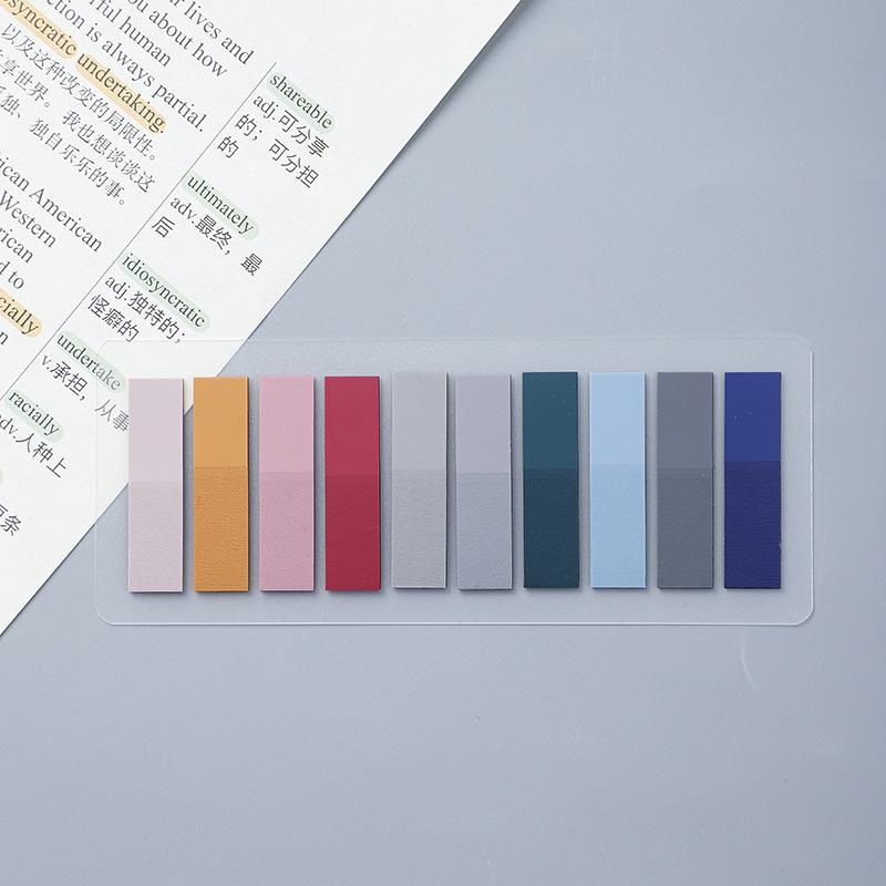 200 Sheets Stickers Transparent Sticky Notebook Pads Notepads Clear Bookmark Read Book Stationery School Supplie