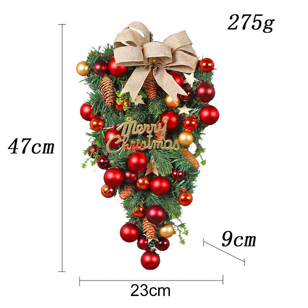 For Front Door Holiday Wreath for Seasonal Decoration Crafted with Plastic and Wire Suitable for Multiple Indoor Spaces